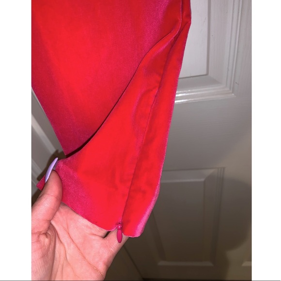 Alice & Olivia Stacey Velvet Slim Ankle Pants - Picture 12 of 16